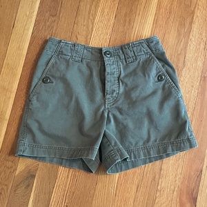 Abercrombie & Fitch Olive Green Shorts Sz 2